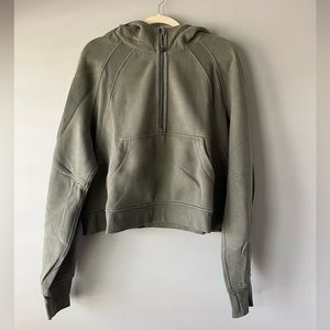 Lululemon Scuba Oversized Half-Zip Hoodie in Grey Sage
